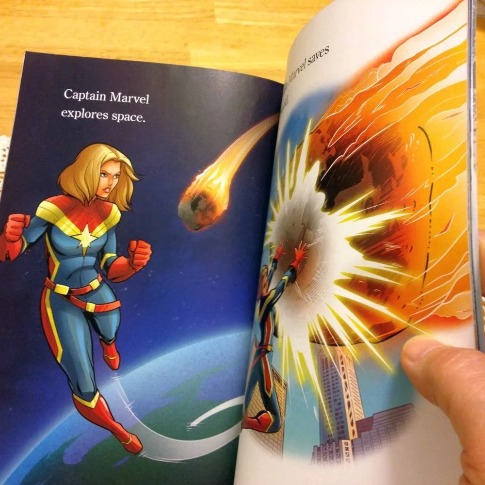 Back to School, New Yoobi pencil pouch and Marvel Reader, Level One